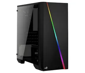 Aerocool Cylon Mini černá / PC skříň / Micro ATX / Mini-ITX / 1x USB 3.0 / 1x USB 2.0 / Bez zdroje / průhledná bočnice