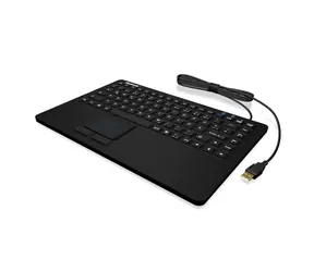 Keysonic KSK-5230 IN černá / Průmyslová klávesnice / Touchpad / IP68 / 87 kláves / CH