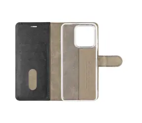 FIXED Opus pro Motorola Moto G17 černá / Pouzdro typu kniha / syntetická kůže / magnetické zavírání / stojánek