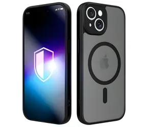 3mk Misty MagCase černá / Ochranný kryt / Apple iPhone 15 / MagSafe / Military Grade