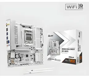 ASRock B850M Challenger WiFi bílá / Základní deska / AMD B850 / DDR5 / SATA III / USB 3.2 / 2.5GLAN / Wi-Fi 7 / sc.AM5