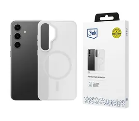 3mk Smoke MagCase bílá / Zadní kryt / Samsung Galaxy S25 / MagSafe / Military Grade