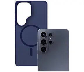 3mk Smoke MagCase modrá / Zadní kryt / Samsung Galaxy S26 Ultra / MagSafe / Military Grade