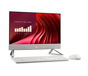 Dell 24 All-in-One EC24250 bílá / All-in-One počítač / 23,8" FHD / Intel Core i5-1334U / 16GB DDR5 / 512GB SSD