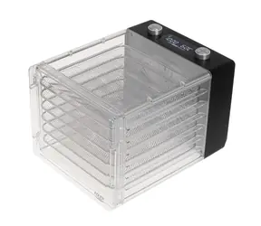 Adler AD 6660 průhledná / Sušička potravin / 600W / 30-75°C / 6 programů