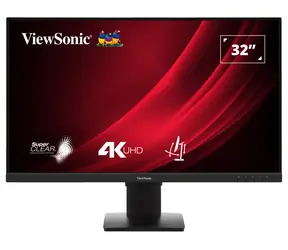 32" Viewsonic VG3208-4K černá / Monitor / VA / 3840 x 2160 / 60 Hz / 4 ms / 300 cd/m2 / 2x HDMI / DP / repro / HAS