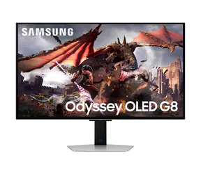 32" Samsung Odyssey OLED G8 S32DG800SU stříbrná / Monitor / OLED / 4K UHD / 240Hz / 0,03ms / 2x HDMI + DP / repro