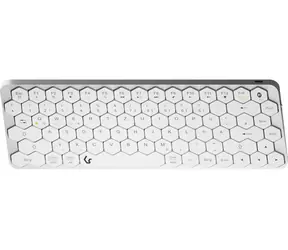 Keysonic KSK-5020BT-S stříbrná / Mini klávesnice / Bluetooth 5.0 / 83 kláves / DE / podsvícení