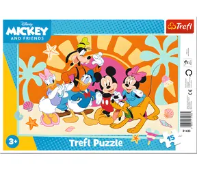 TREFL Puzzle Mickey a jeho přátelé / 15 dílků / 26 x 16 cm / od 3 let