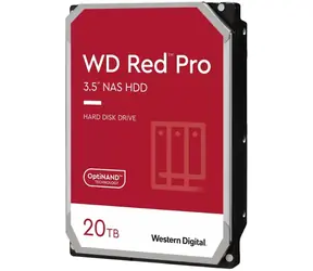 WD Red Pro WD202KFGX 20TB / HDD / 3.5" SATA III / 7 200 rpm / 512MB cache / pro NAS