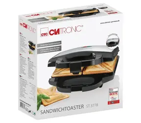 Clatronic ST 3778 nerez / Sendvičovač / 750 W