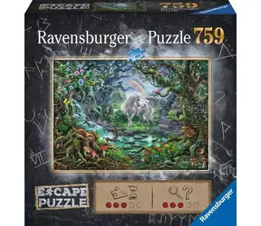 RAVENSBURGER Puzzle Exit Puzzle: Jednorožec / 759 dílků / 70 × 50 cm / od 12 let