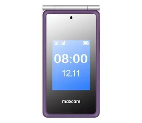 Maxcom MM 835L fialová / Výklopný telefon / 3.5" / Dual SIM / SOS tlačítko / LTE