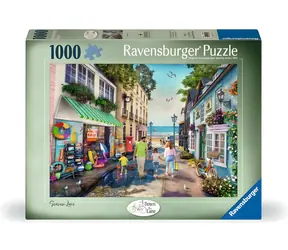 Ravensburger Puzzle Down the Lane č.3: Přímořská ulička / 1000 dílků / od 14 let