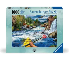 Ravensburger Puzzle Wanderlust: Jízda divokou řekou / 1000 dílků