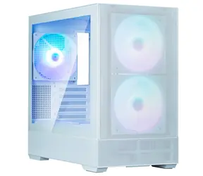 Zalman P30 AIR bílá / PC skříň / 3x 140mm ARGB / USB-A 3.2 / USB-C / temperované sklo / mesh / bez zdroje