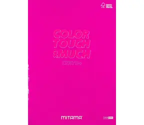 Mitama Color Touch růžová / Sešit / A4+ / čtverečkovaný 5 mm / 52+2 listů / 100 g/m2