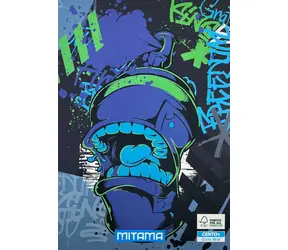 Mitama Fantasy colours Graffiti / Sešit čtverečkovaný / A4+ / 52+2 listů / 100 g/m2