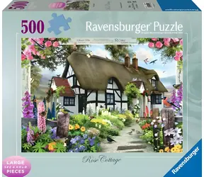 Ravensburger Puzzle Chaloupka u růží / 500 dílků / od 12 let