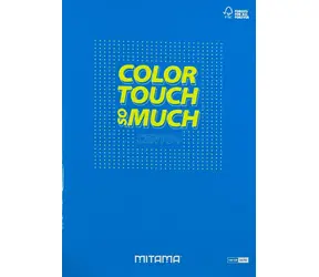 Mitama Color Touch světle modrá / Sešit / A4+ / čtverečkovaný 5 mm / 52+2 listů / 100 g