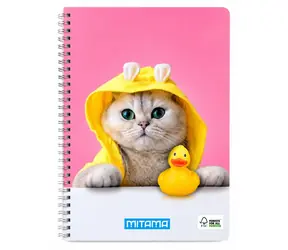 Mitama Fantasy Colours kočka / Spirálový sešit / A4+ / linkovaný / 60 listů