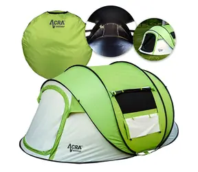 Acra Outdoor ST30 zelená / Stan pro 2-3 osoby / Samorozkládací / Se zatmavením