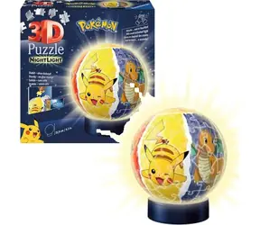 Ravensburger 3D Puzzle-Ball Pokémon Night Light / 72 dílků / od 6 let