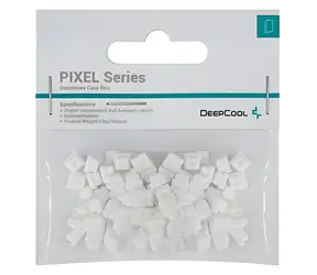 Deepcool PIXEL bílá / Dekorační bity pro skříň / 100 ks / guma