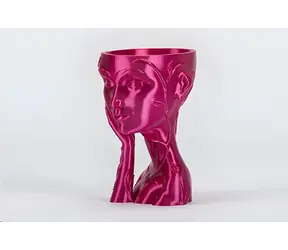 Filament PM SILK Dark Pink / Tisková struna / 1,75 mm / PLA / 1 kg