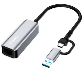 Colorway adaptér USB-C a USB-A na RJ45 / Síťový adaptér / 18 cm