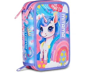 Mitama Triplo Rainbow / Školní penál / Třípatrový / Plný / 47 ks