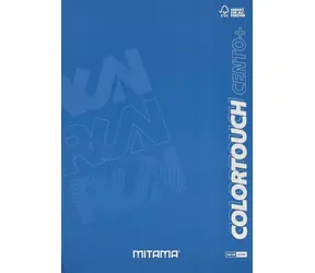 Mitama Color Touch modrá / Sešit linkovaný s okraji / A4 / 52+2 listů / 100 g/m2
