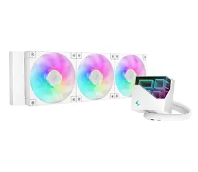 DEEPCOOL LT360 ARGB bílá / AIO vodní chladič CPU / 3x 120 mm / 600–2400 RPM / 38,71 dB