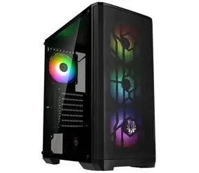 BitFenix Nova Mesh SE TG ARGB černá / PC skříň / ATX / 4x 120mm ARGB / USB 3.0 / Bez zdroje / Průhledná bočnice