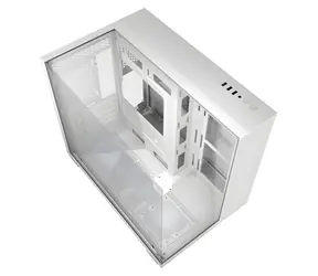 darkFlash TH285M bílá / Midi tower / mATX / ITX / bez ventilátorů / 3× USB-A / 3× tvrzené sklo / bez zdroje