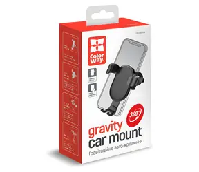 ColorWay Gravity Holder černá / Držák telefonu / gravitační uchycení