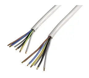 Xavax bílá / Připojovací kabel pro elektrický sporák / H05VV-F 5×2,5 mm2 / 2,5 m
