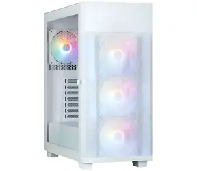 Zalman S5 Neo bílá / Midi Tower / ATX / 4x 120mm RGB / USB 3.0 / USB 2.0 / bez zdroje / průhledná bočnice