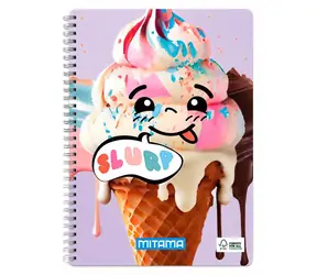 Mitama Fantasy Colours zmrzlina / Spirální sešit / A4+ / čtverečkovaný 5 mm / 60 listů