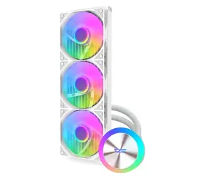 darkFlash DG360 bílá / AiO chladič CPU / 3x 120 mm / ARGB podsvícení / 600-1800 RPM / 36 dB / Intel + AMD