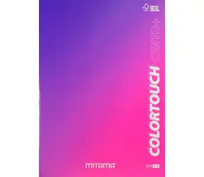 Mitama Color Touch růžová-fialová / Sešit / A4+ / Čtverečkovaný 5 mm / 52+2 listů