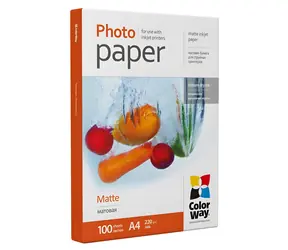 COLORWAY Fotopapír / Matný / A4 / 220g/m2 / 100 listů