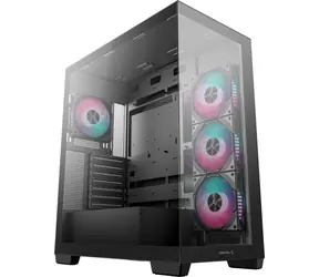 Deepcool CG580 4F ARGB černá / Skříň / 2x USB 3.2 Gen2 + USB-C / průhledná bočnice / bez zdroje