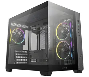 Deepcool CG330 3F černá / PC skříň / µATX / Bez zdroje / Temperované sklo / 3x 120mm FL12