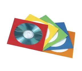 Hama / Papírový obal na CD/DVD / průhledné okénko / barevné / 100 ks