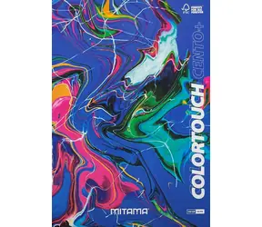 Mitama Color Touch modrá mramorová / Sešit čtverečkovaný / A4+ / 52+2 listů / 100 g/m2