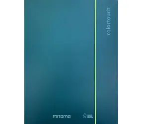Mitama Color Touch tmavě zelená / Desky na dokumenty / kartonové / 3 chlopně / gumička