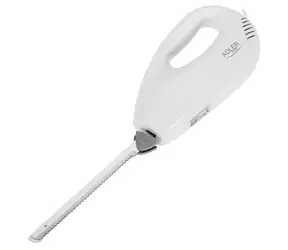 Adler AD 4512 bílá / Elektrický nůž / 200 W / 2 nerezové čepele 17 cm / odnímatelné čepele