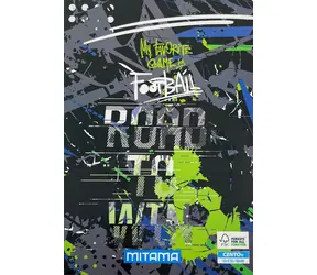 Mitama Fantasy colours Fotbal / Školní sešit / A4+ / linkovaný / 52+2 listů / 100 g/m2