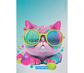 Mitama Animal kočka / Sešit / A4 / čtverečkovaný / 40+2 listů